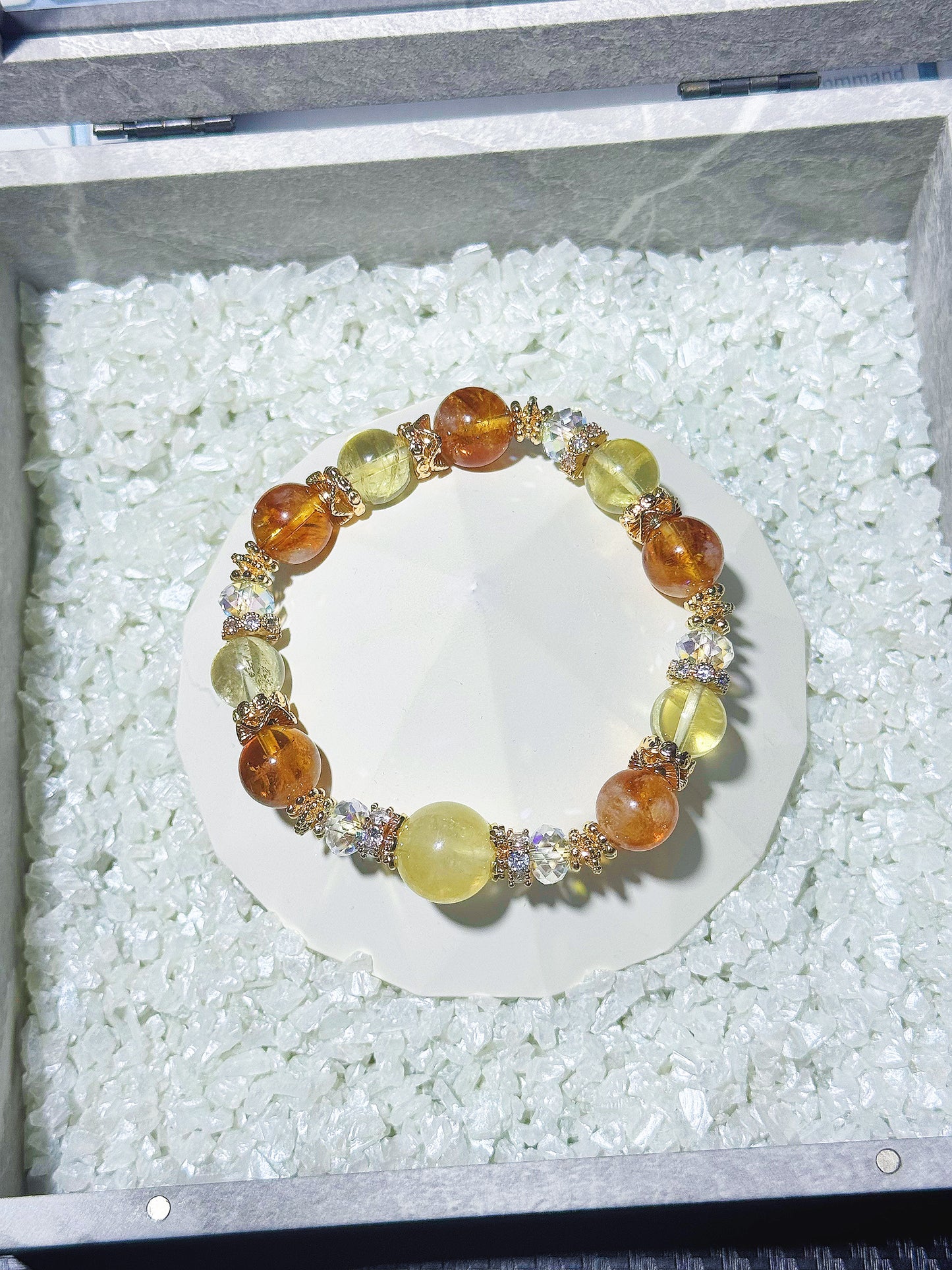 Honey Citrine x Brazil Citrine in GHW