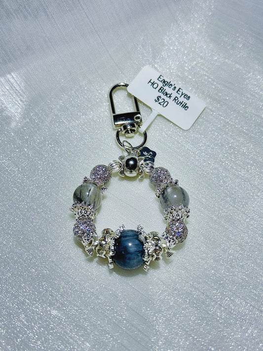 Eagle Eyes x Black Rutile Charm in SHW