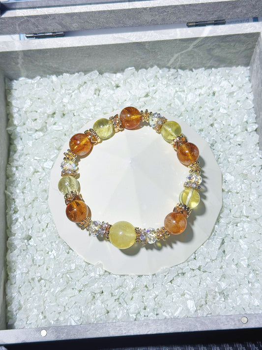 Honey Citrine x Brazil Citrine in GHW